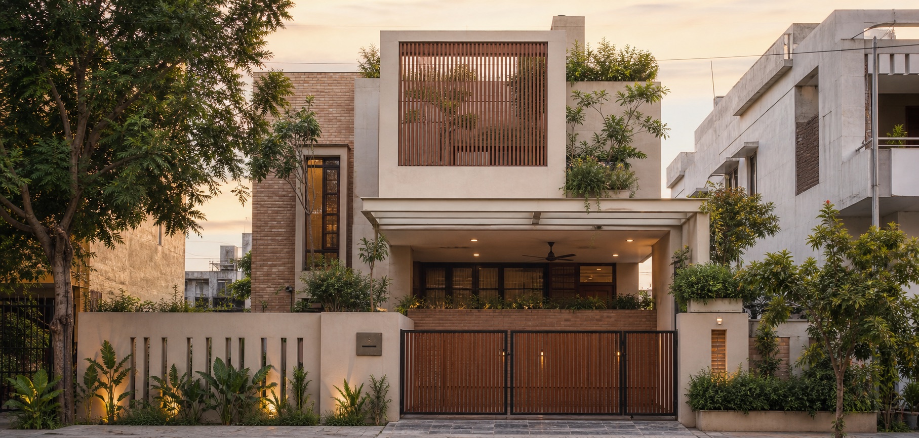 Residential facade and elevation design